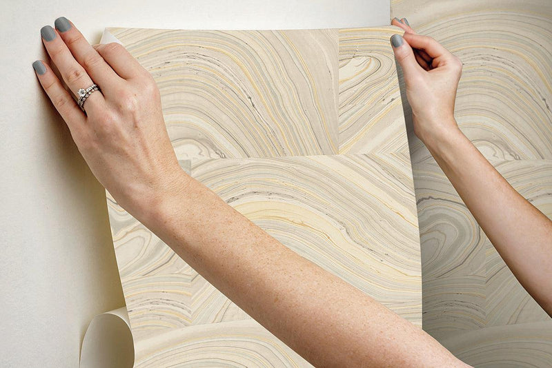 Wallpaper Onyx Peel & Stick Wallpaper // Grey 