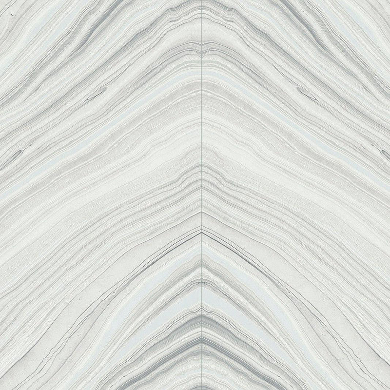 Wallpaper Onyx Strata Peel & Stick Wallpaper Sample // Sheer Grey 8 x 10 