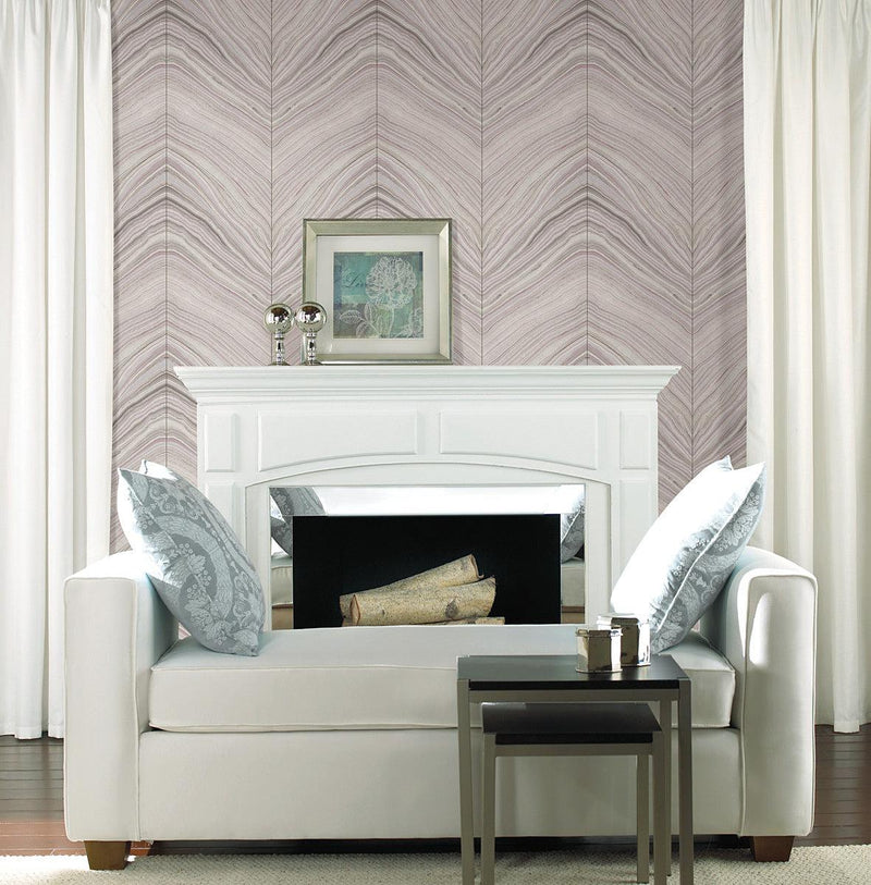 Wallpaper Onyx Strata Wallpaper // Pink & Purple 
