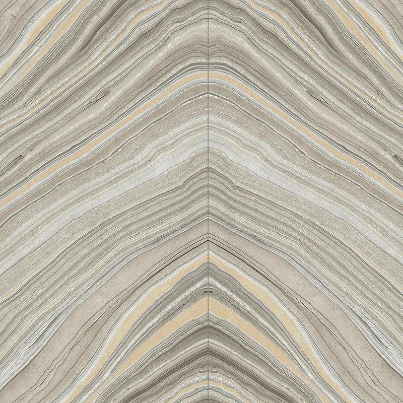 Wallpaper Onyx Strata Wallpaper Sample // Taupe 8 x 10 