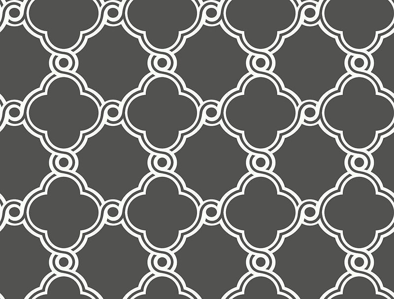 Wallpaper Open Trellis Wallpaper // Grey 