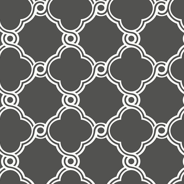 Wallpaper Open Trellis Wallpaper // Grey 