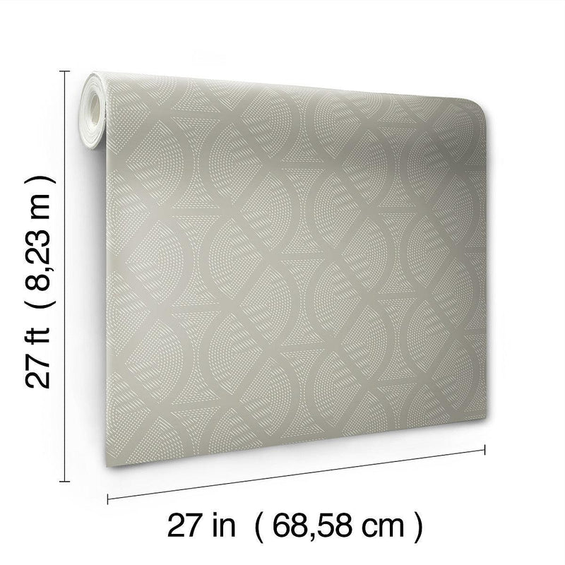 Wallpaper Opposites Attract Wallpaper // Cream 