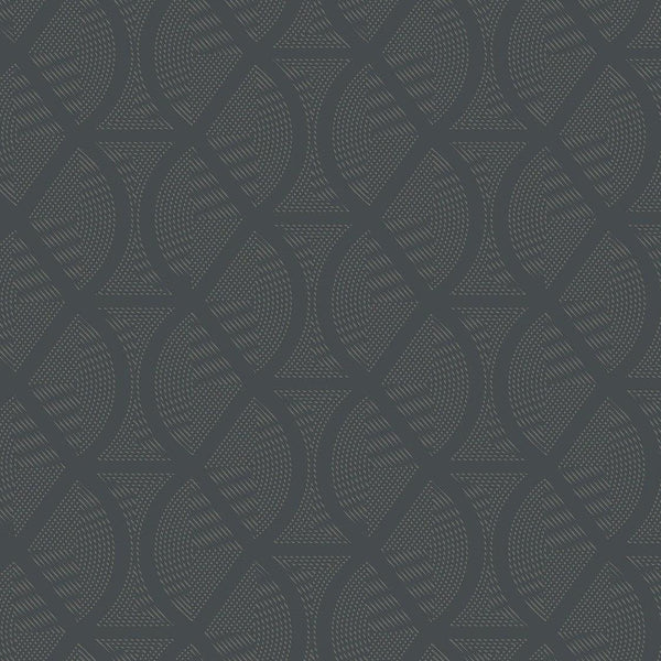 Wallpaper Opposites Attract Wallpaper // Dark Grey 