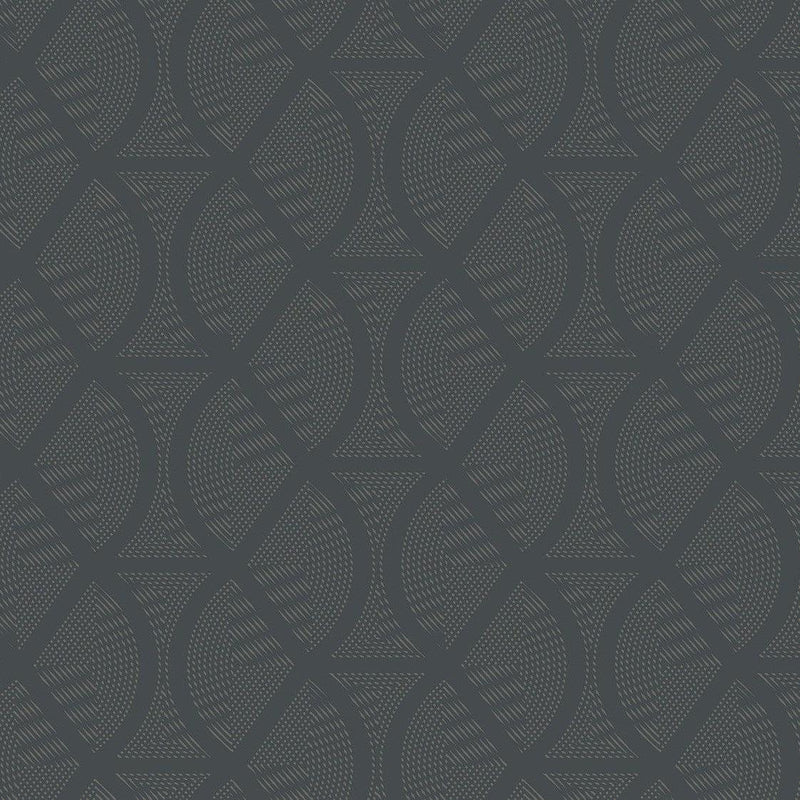 Wallpaper Opposites Attract Wallpaper // Dark Grey 