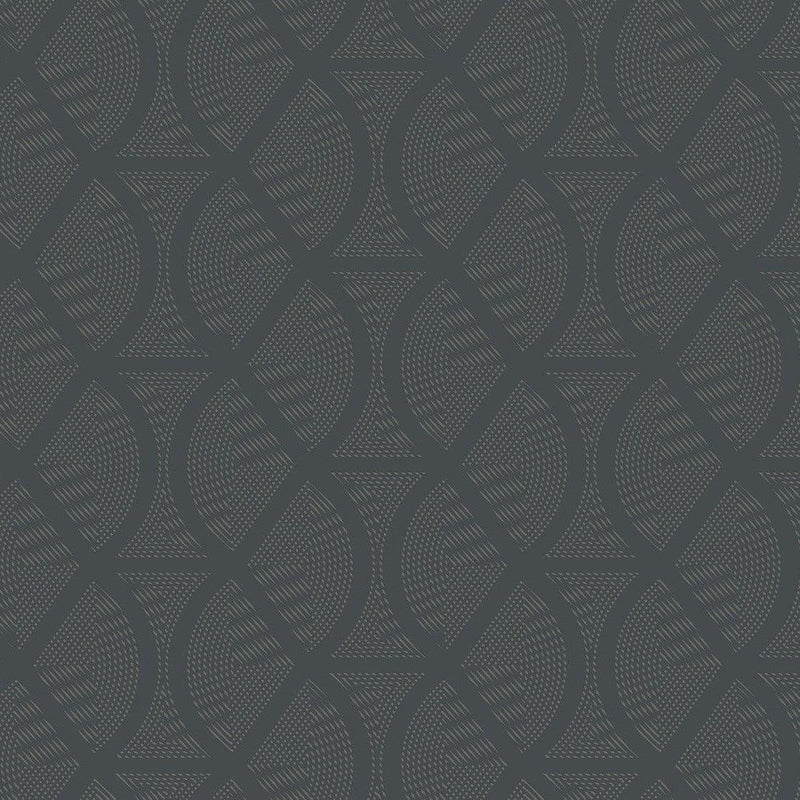 Wallpaper Opposites Attract Wallpaper Sample // Dark Grey 8 x 10 