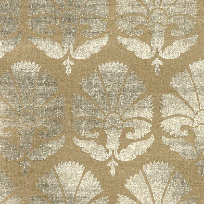 Wallpaper Ottoman Fans Wallpaper Sample // Gold & White 8 x 10 
