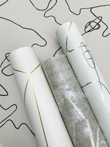 Wallpaper Pablo Portraits Peel & Stick Wallpaper // Linen & Charcoal 