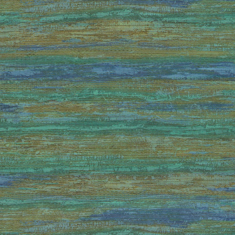 Wallpaper Painterly Wallpaper Sample // Blue & Green 8 x 10 