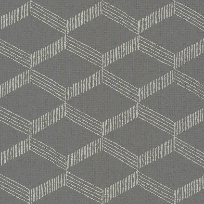Wallpaper Palisades Paperweave Wallpaper Sample // Grey & White 8 x 10 