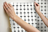 Wallpaper Palm Bay Peel & Stick Wallpaper // Black 
