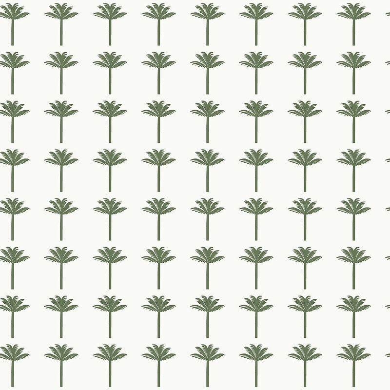 Wallpaper Palm Bay Peel & Stick Wallpaper Sample // Green 8 x 10 