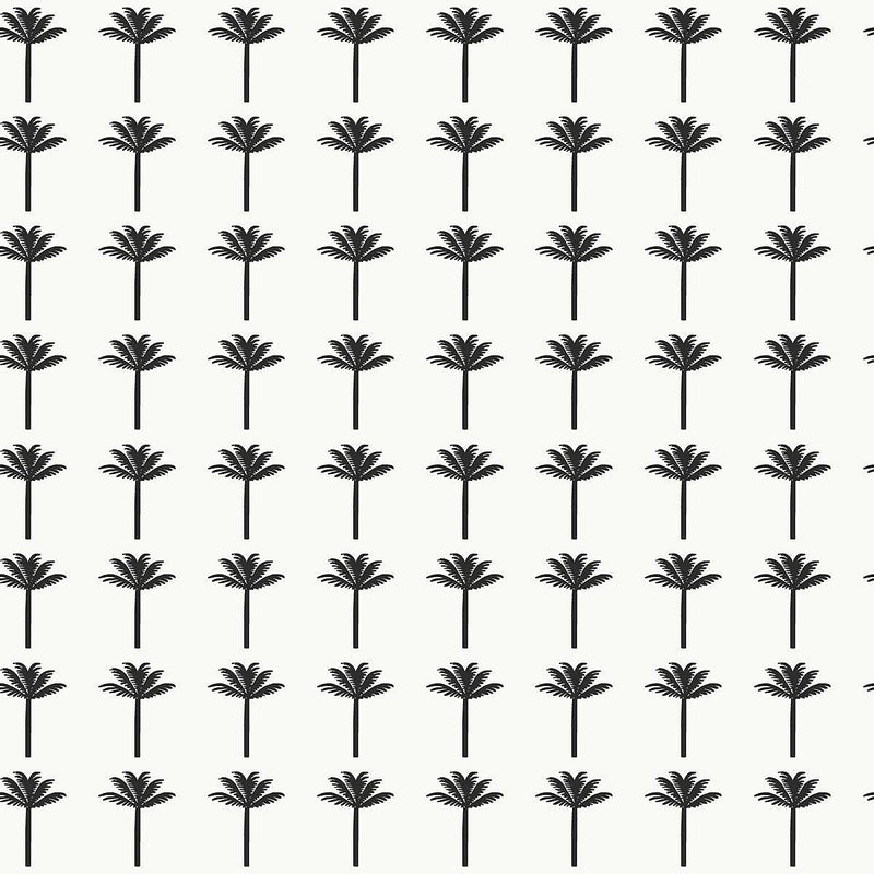 Wallpaper Palm Bay Wallpaper Sample // Black 8 x 10 