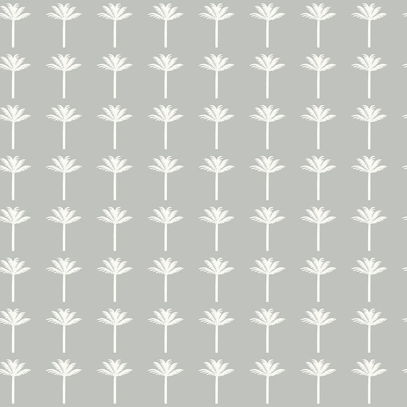 Wallpaper Palm Bay Wallpaper Sample // Grey 8 x 10 