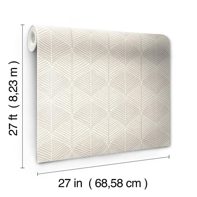 Wallpaper Palm Thatch Wallpaper // Grey 