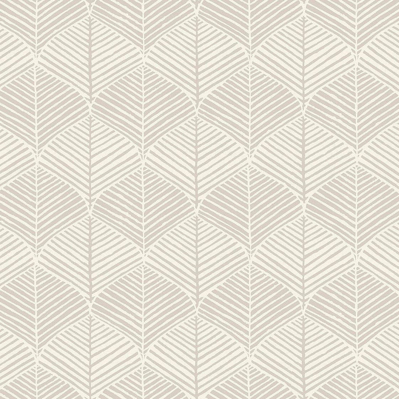 Wallpaper Palm Thatch Wallpaper Sample // Grey 8 x 10 