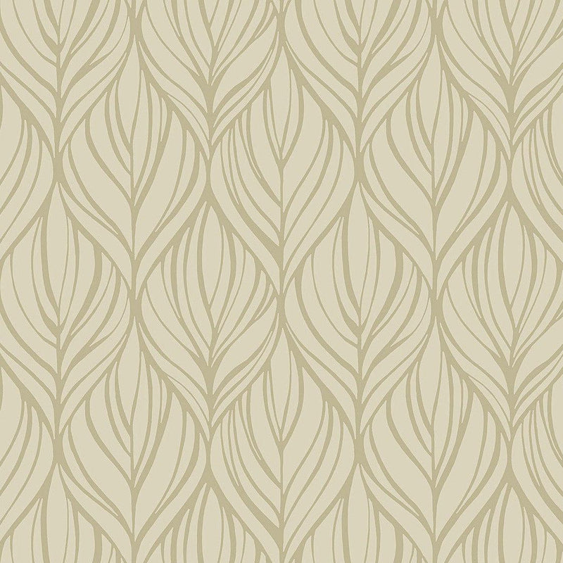 Wallpaper Palma Wallpaper Sample // Taupe & Silver 8 x 10 