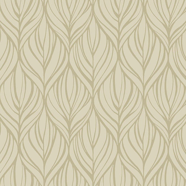 Wallpaper Palma Wallpaper // Taupe & Silver 