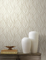 Wallpaper Palma Wallpaper // White & Gold 