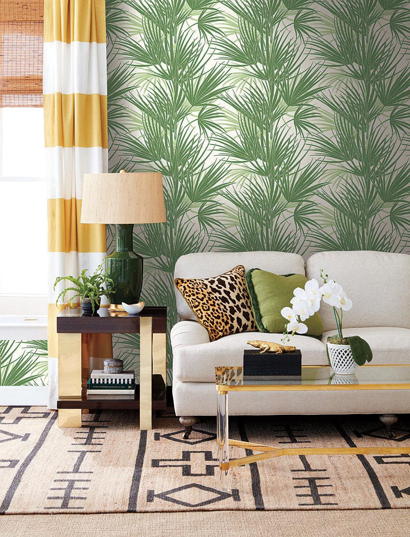 Wallpaper Palmetto Wallpaper // Green 