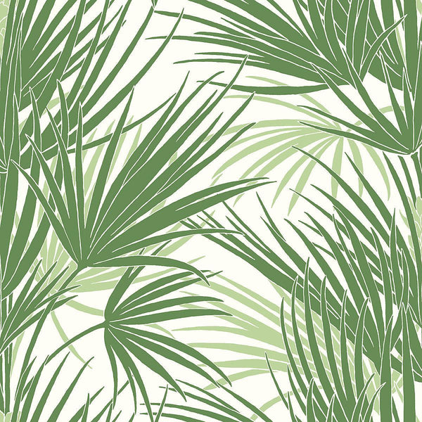 Wallpaper Palmetto Wallpaper // Green 