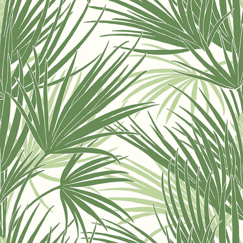 Wallpaper Palmetto Wallpaper Sample // Green 8 x 10 