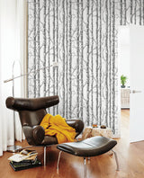 Wallpaper Paper Birch Wallpaper // Black & White 