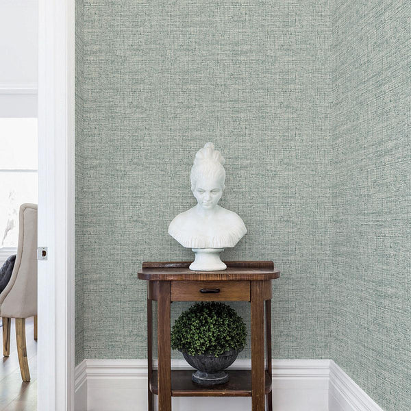 Wallpaper Papyrus Weave Peel & Stick Wallpaper // Blue 