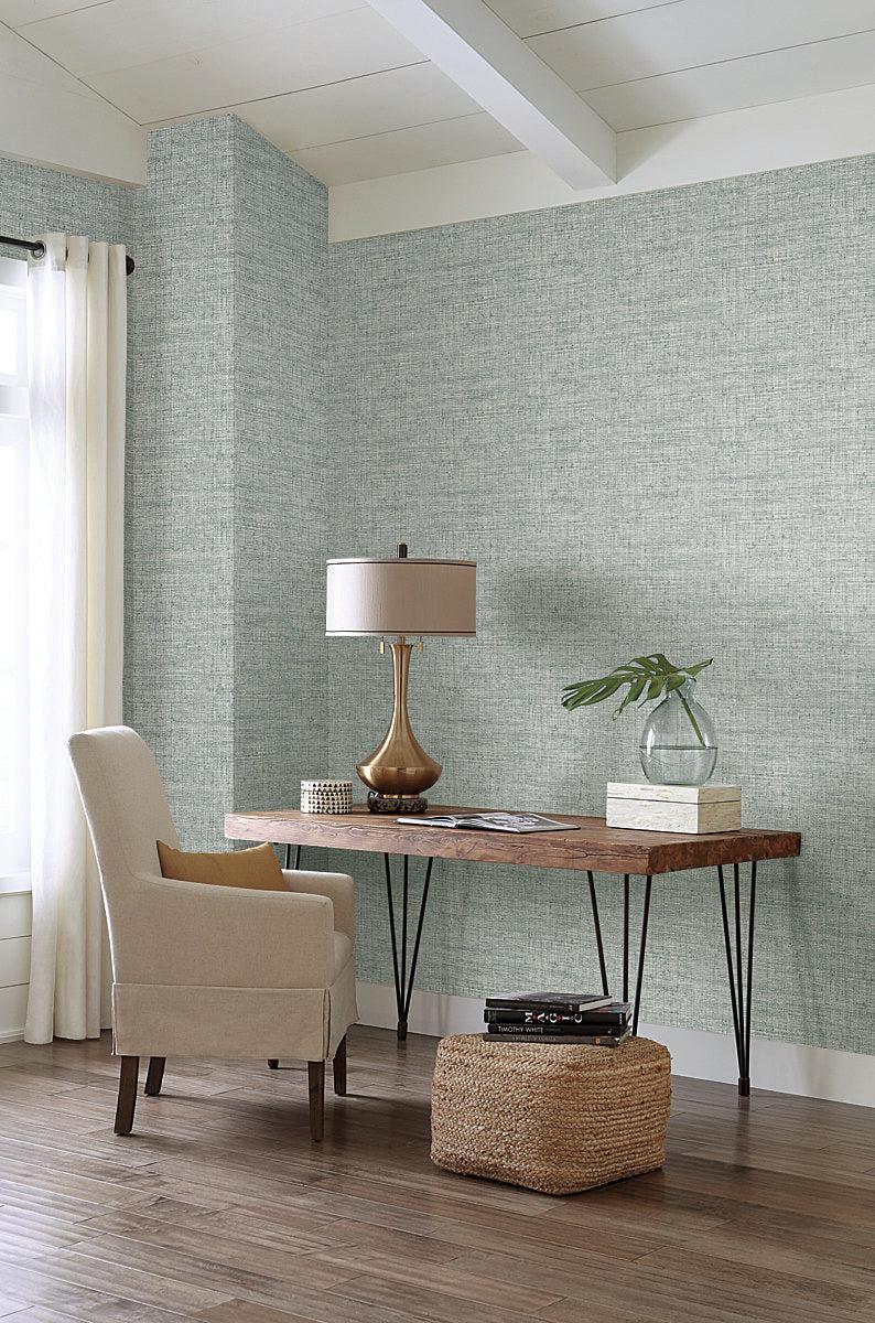 Wallpaper Papyrus Weave Peel & Stick Wallpaper // Blue 