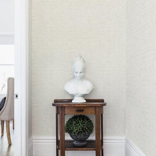 Wallpaper Papyrus Weave Peel & Stick Wallpaper // White 