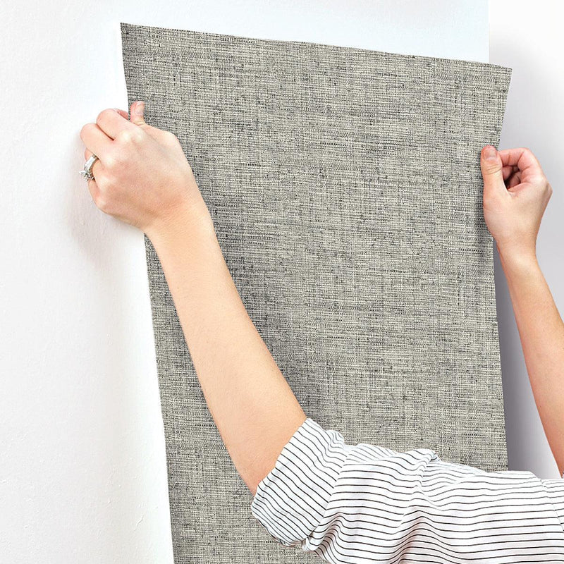 Wallpaper Papyrus Weave Wallpaper // Charcoal 