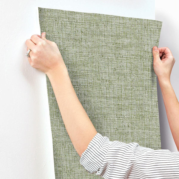 Wallpaper Papyrus Weave Wallpaper // Green 