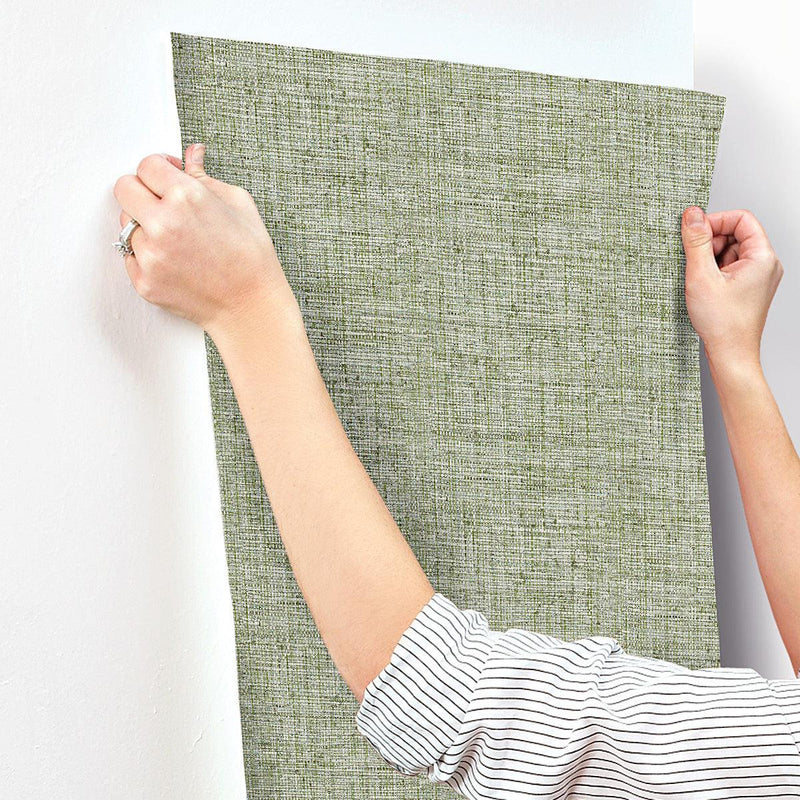 Wallpaper Papyrus Weave Wallpaper // Green 