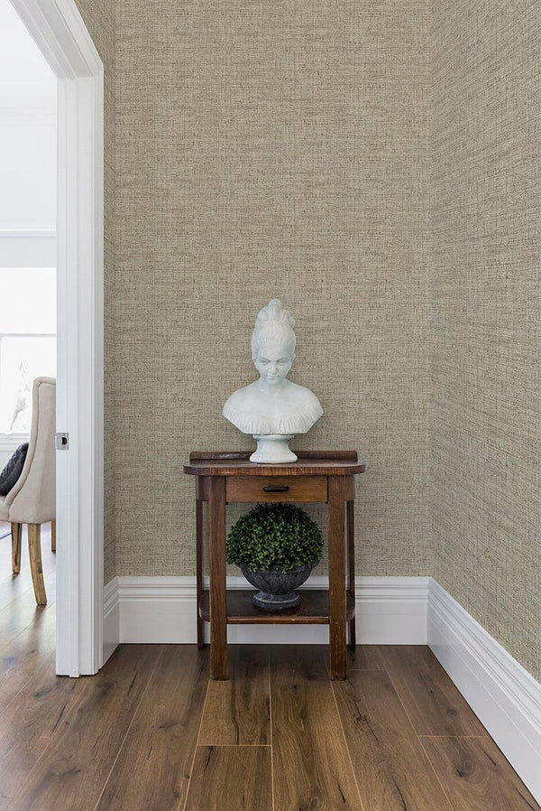 Wallpaper Papyrus Weave Wallpaper // Greige 