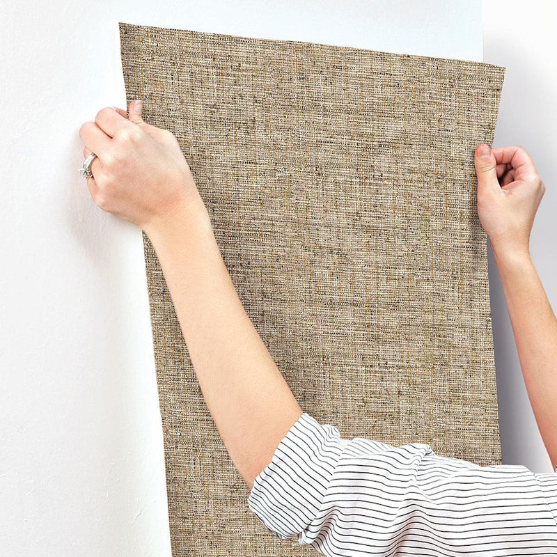 Wallpaper Papyrus Weave Wallpaper Sample // Orange & Red 8 x 10 
