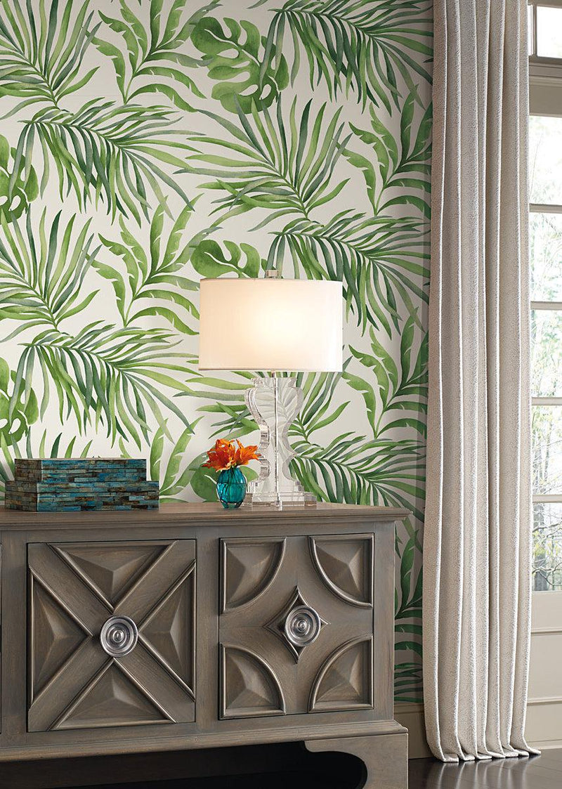 Wallpaper Paradise Palm Wallpaper // Green 