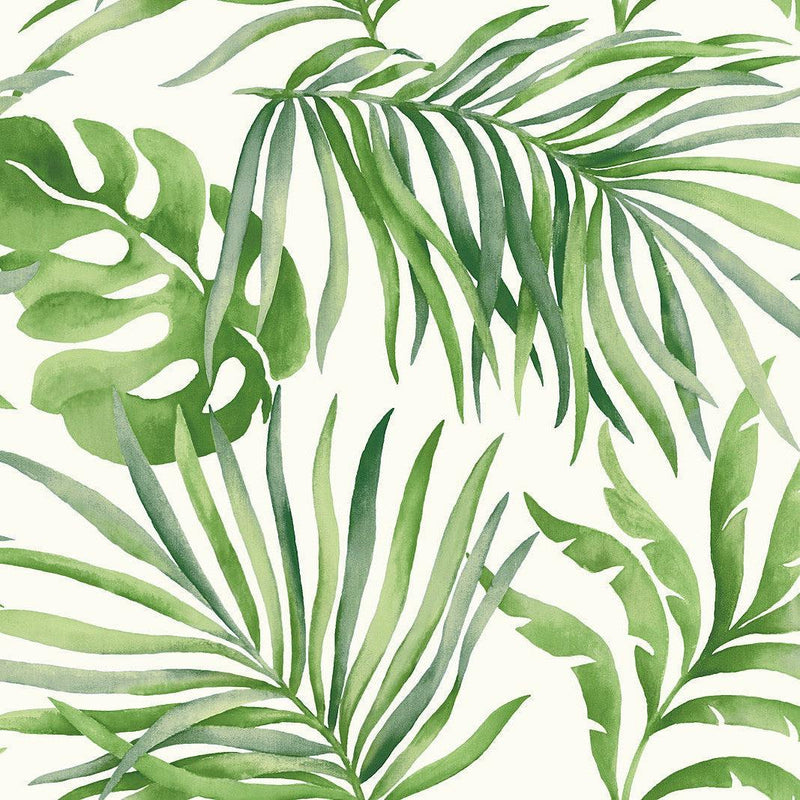 Wallpaper Paradise Palm Wallpaper Sample // Green 8 x 10 
