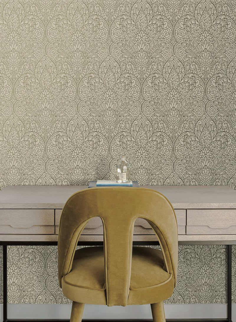 Wallpaper Paradise Wallpaper // Brown Metallic 