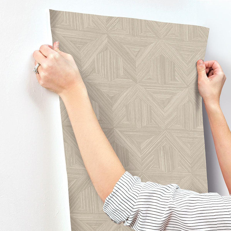 Wallpaper Parquet Wallpaper // Beige 