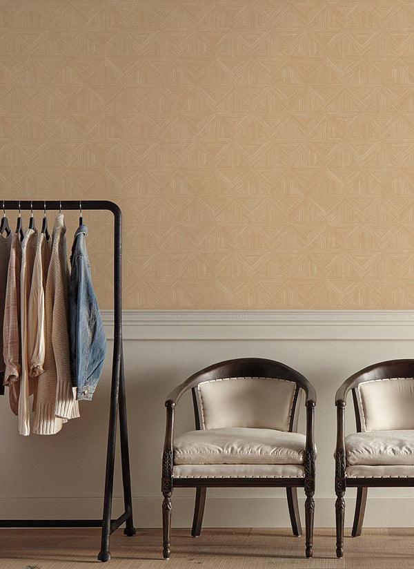 Wallpaper Parquet Wallpaper // Tan 