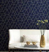 Wallpaper Pathways Wallpaper // Navy 