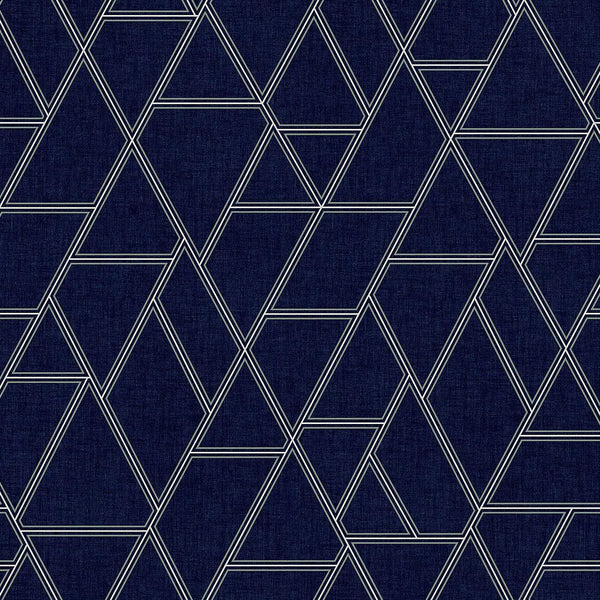 Wallpaper Pathways Wallpaper Sample // Navy 8 x 10 