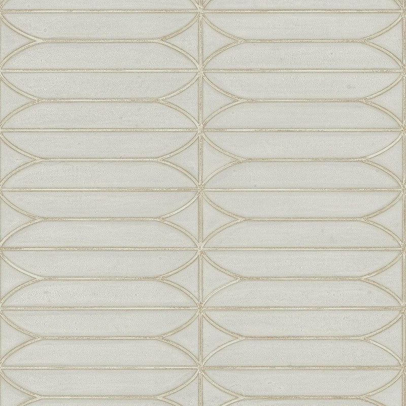 Wallpaper Pavilion Peel & Stick Wallpaper Sample // Taupe 8 x 10 