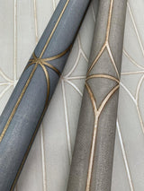 Wallpaper Pavilion Wallpaper // Charcoal Metallic 