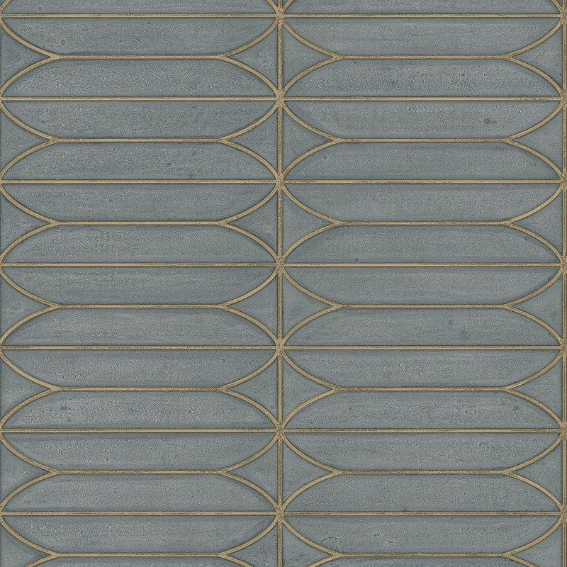 Wallpaper Pavilion Wallpaper Sample // Charcoal Metallic 8 x 10 