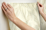 Wallpaper Peaceful Plume Wallpaper // Beige 