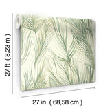 Wallpaper Peaceful Plume Wallpaper // Green 