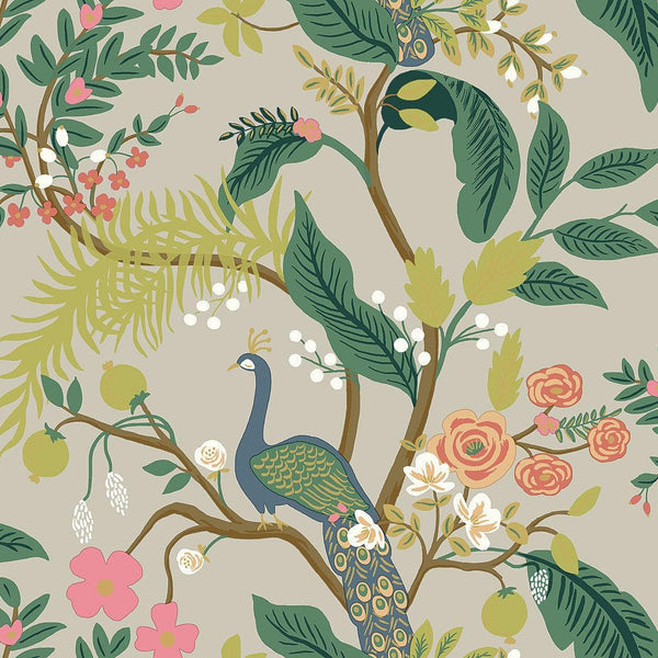 Wallpaper Peacock Wallpaper // Linen 