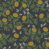 Wallpaper Peonies Wallpaper // Black & Gold 