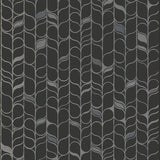 Wallpaper Perfect Petals Wallpaper // Black & Silver 